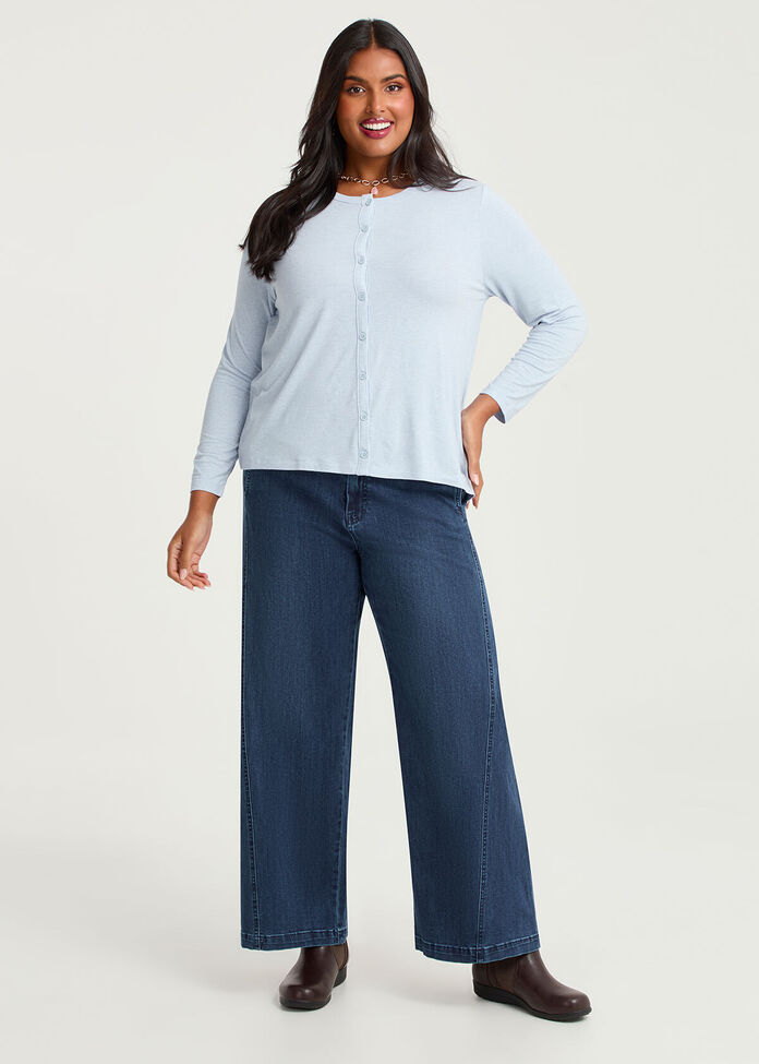 Australian Wool Blend Cardigan, , hi-res
