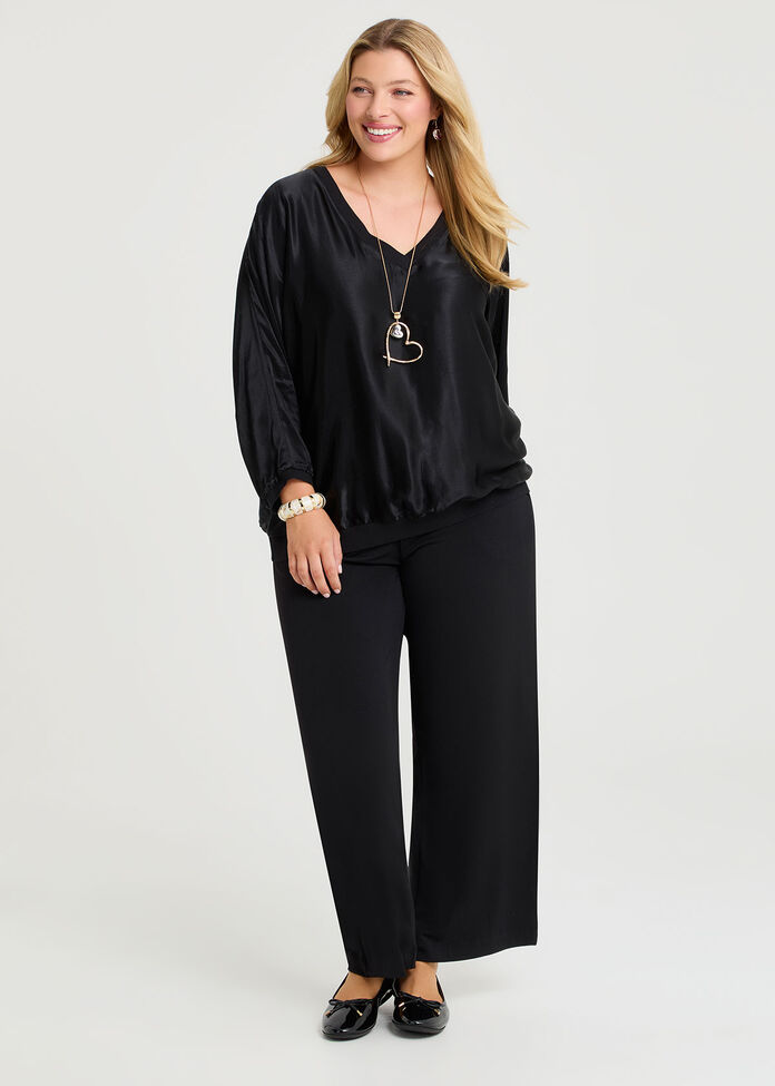 Natural Deluxe Top, BLACK, hi-res