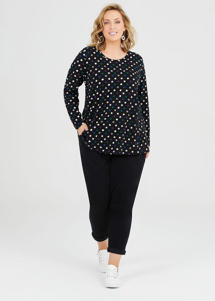 Cotton Fun Spot Top, , hi-res