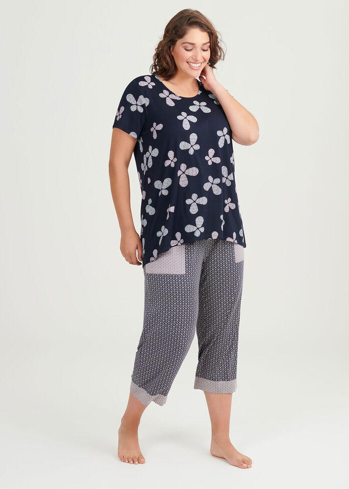 Bamboo Buttefly Pj Top, , hi-res