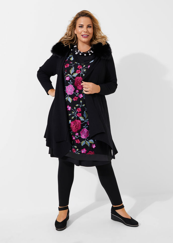 Roses Embroidered Tunic, , hi-res