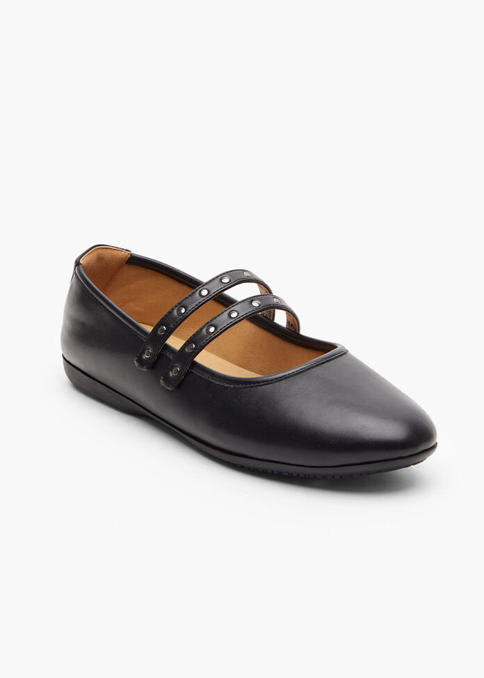 Stud Mary Jane Flat, , hi-res