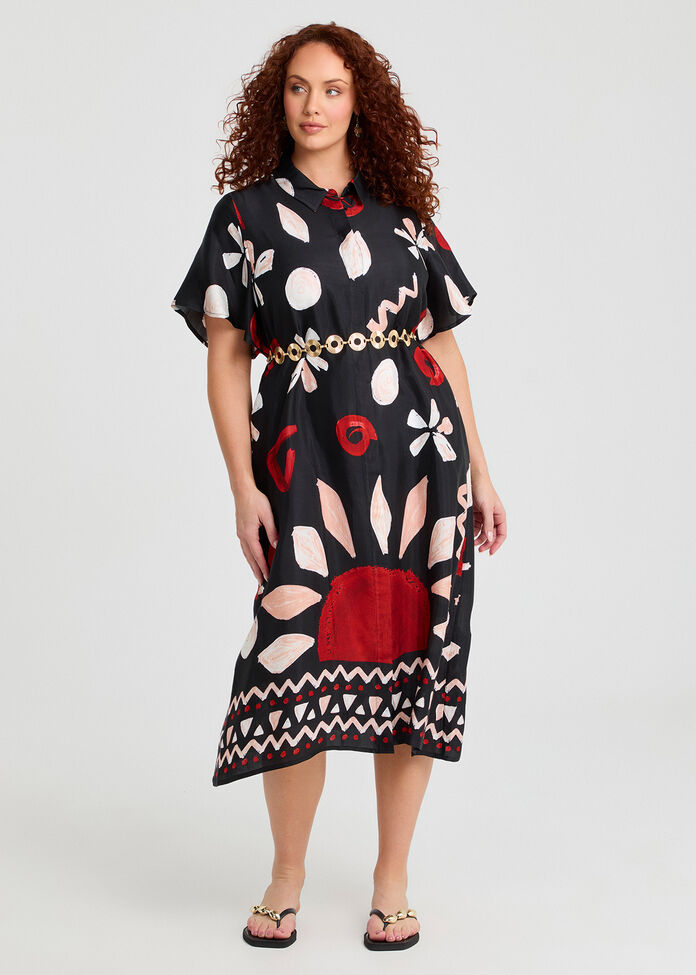 Gold Circle Chain Belt, , hi-res