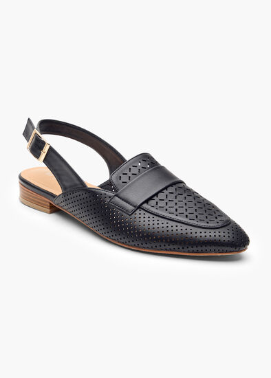 Lasercut Slingback Shoe,  Lasercut Slingback Shoe