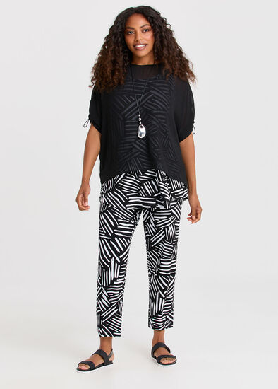 Plus Size Natural Duet Abstract Pant