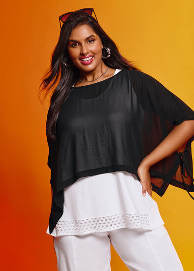 Plus Size Chiffon Enya Overtop