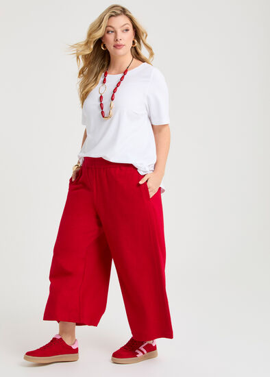 Plus Size Culotte Track Pant