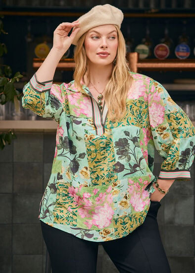 Plus Size Natural Ivy And Rose Top