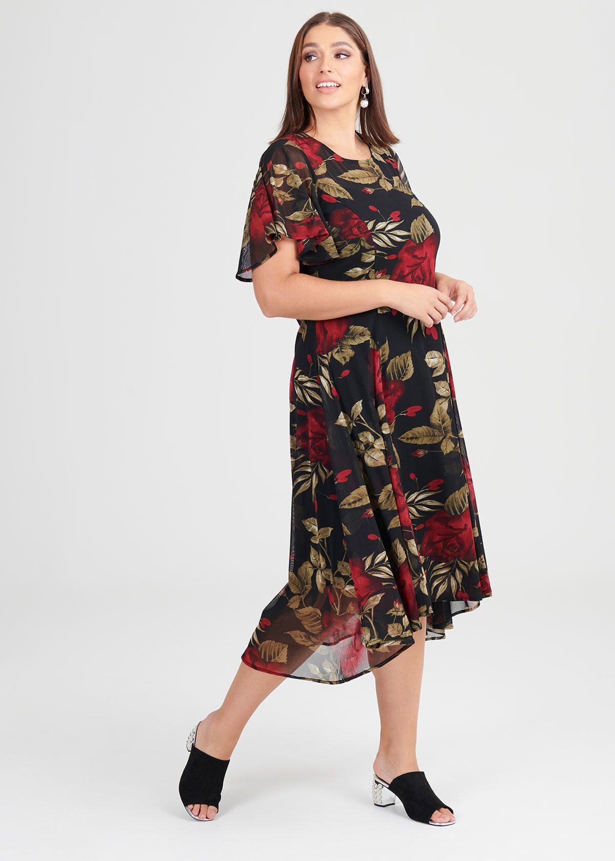 mesh maxi dress uk