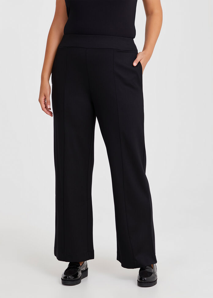 Petite Ponte Harper Wide Leg Pant, , hi-res