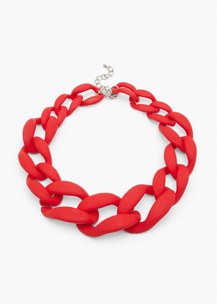 Shop Plus Size Chunky Chain Necklace in Red | Taking Shape AU