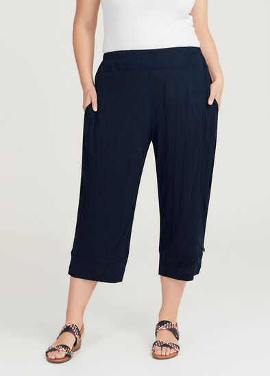 Plus Size Everyday Crushed Crop Pant