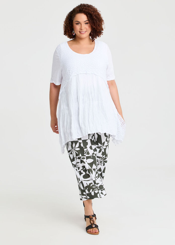 Linen Blend Tropics Pant, , hi-res