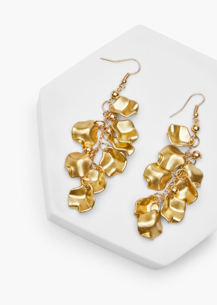 Petal Leaf Earrings, , hi-res