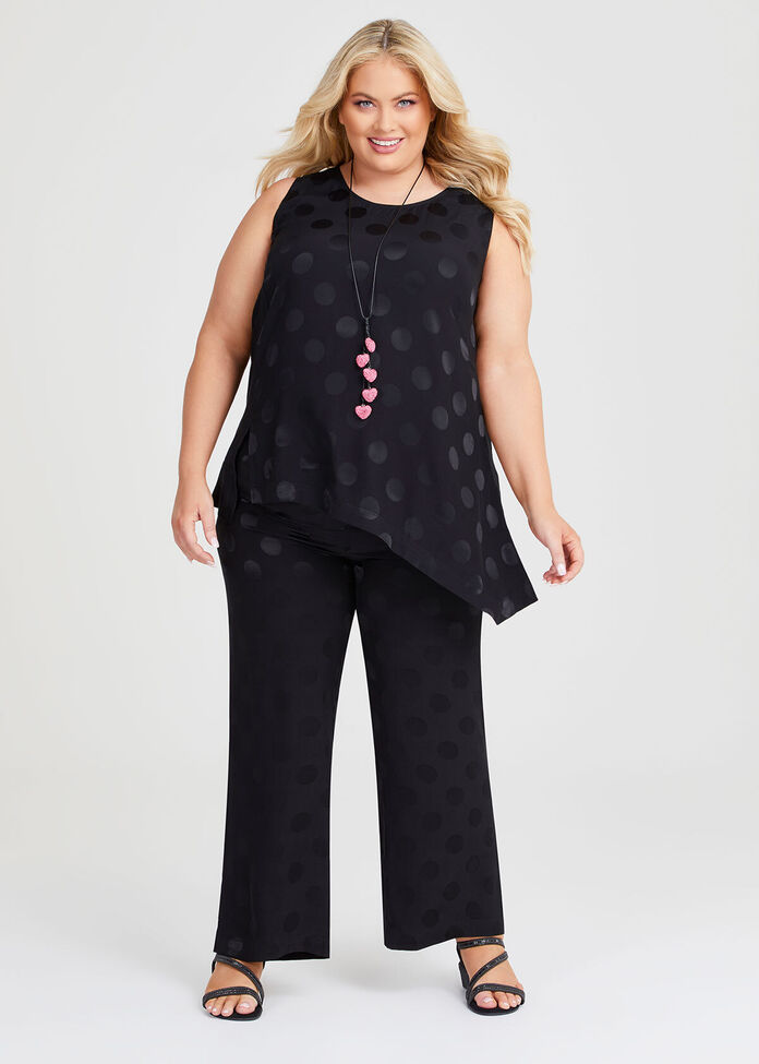 Spot Satin Natural Tunic, , hi-res