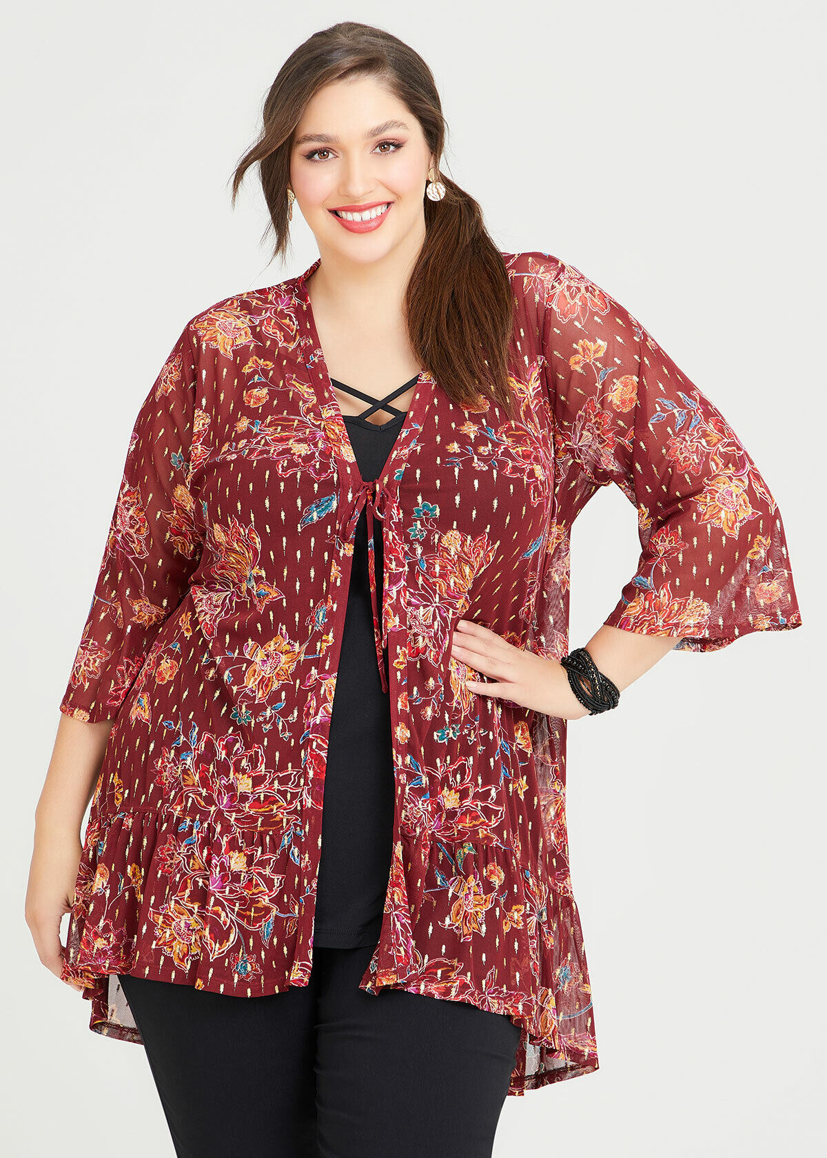 Glitzy Mesh Cardigan