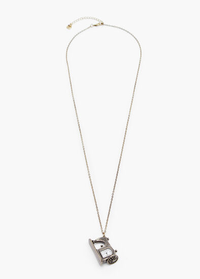 Sewing Machine Watch Necklace