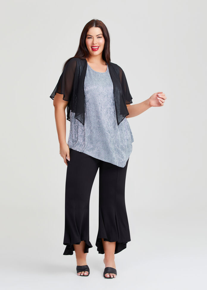 Taylor Flared Hi Lo Event Pant, , hi-res