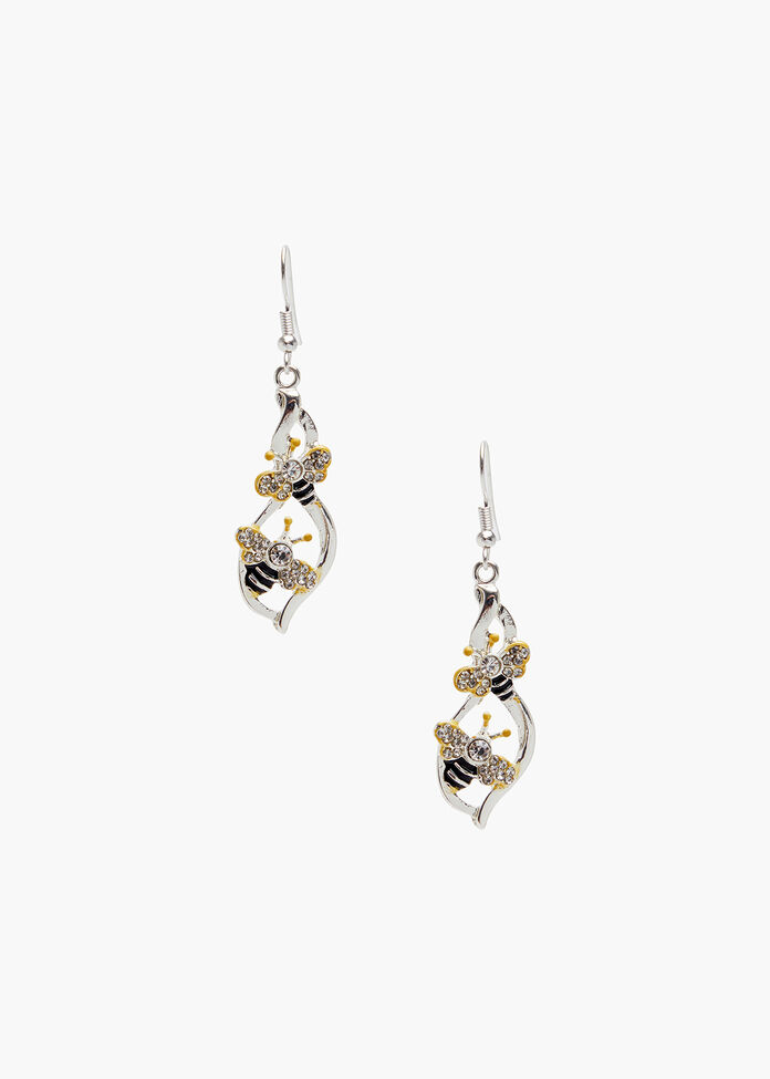Pretty Bee Earrings, , hi-res