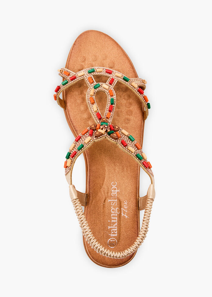 Multi Bead Flex Sandal, , hi-res