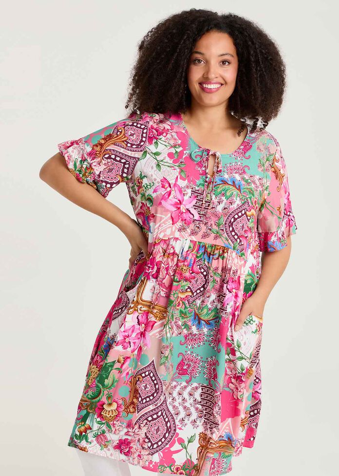 Everyday Flora Natural Dress, , hi-res