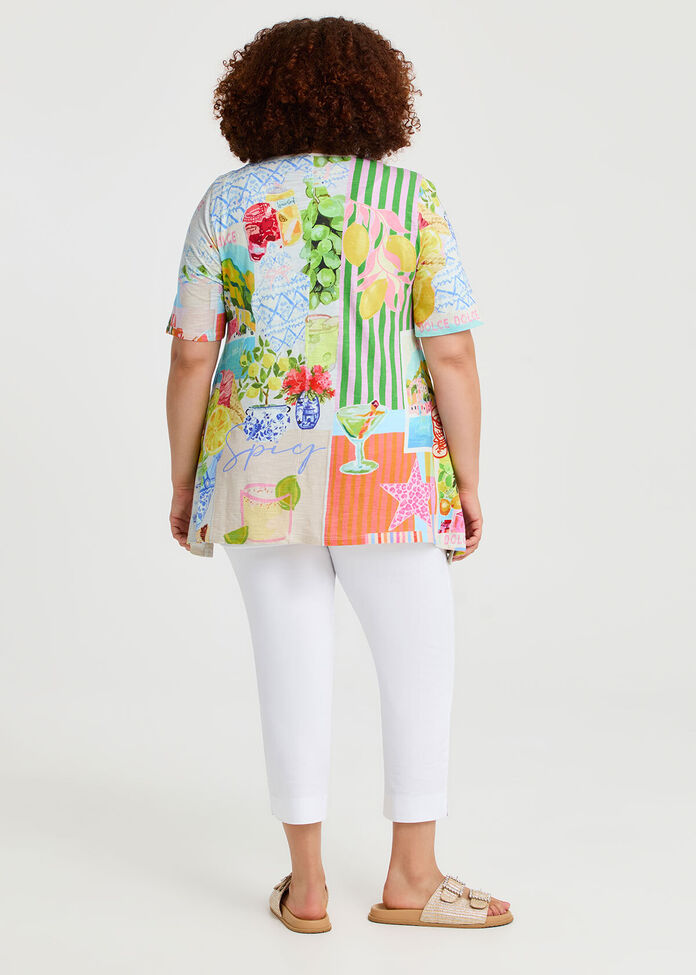 Spicy Cotton Modal Slub Top, , hi-res