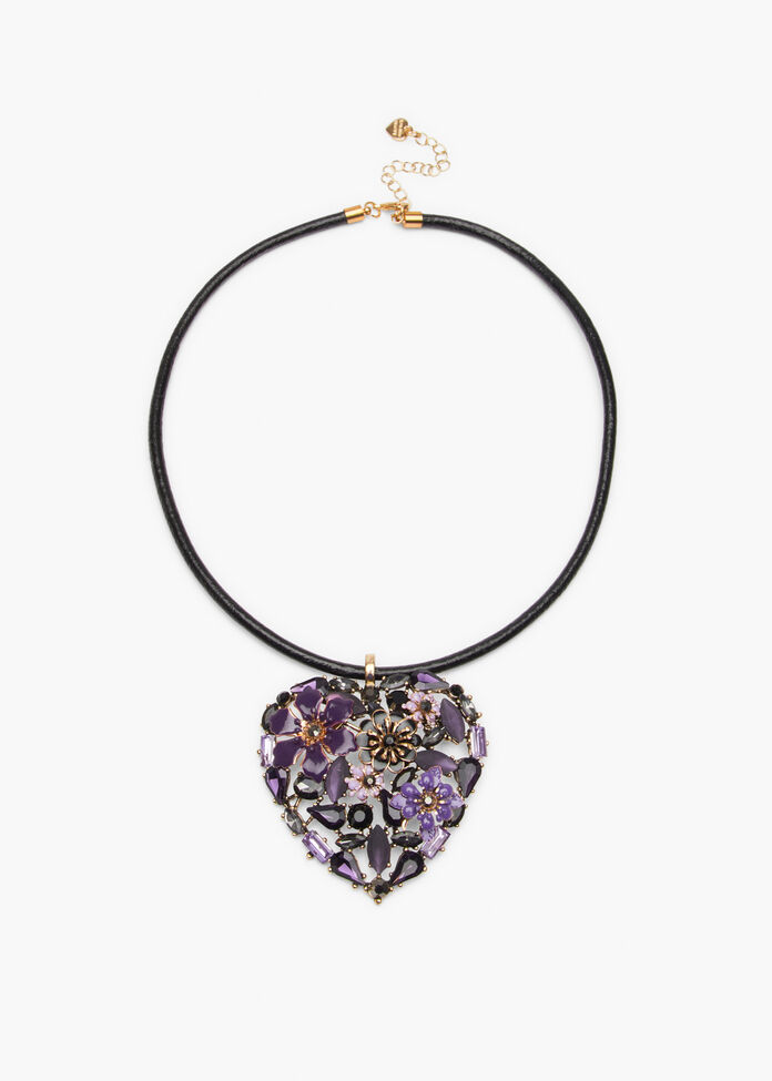 Jewel Heart Necklace, , hi-res