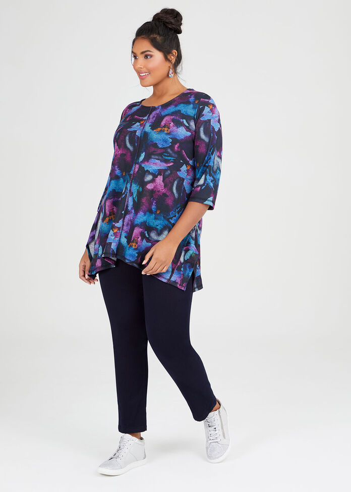 Cosy Knit Watercolour Top, , hi-res