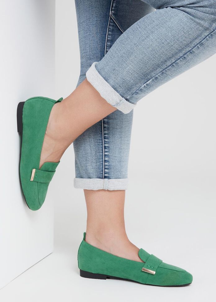 Shop Emerald Green & Animal Loafer | Comfortable Shoes | Taking Shape AU