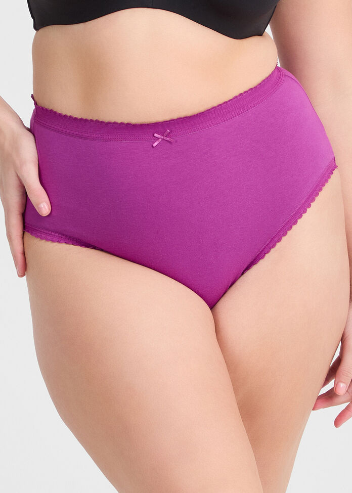 5 Pack Cotton Jewel Briefs, , hi-res