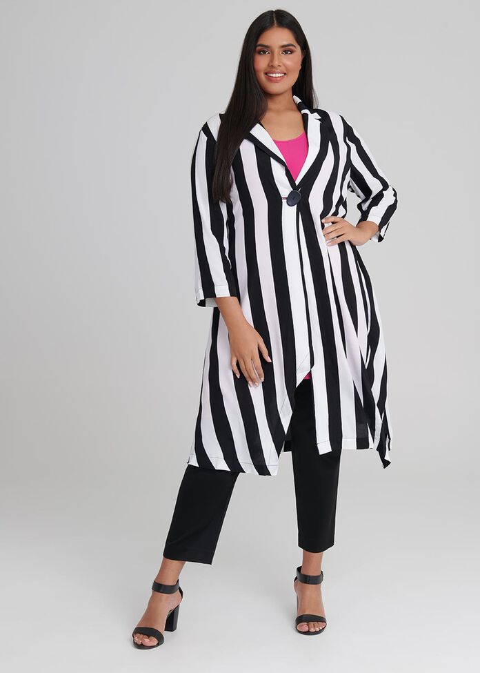 Shop Line For Line Jacket in Stripes, Sizes 12-30 | Taking Shape AU