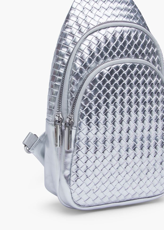 Woven Xbody Sling Bag, , hi-res
