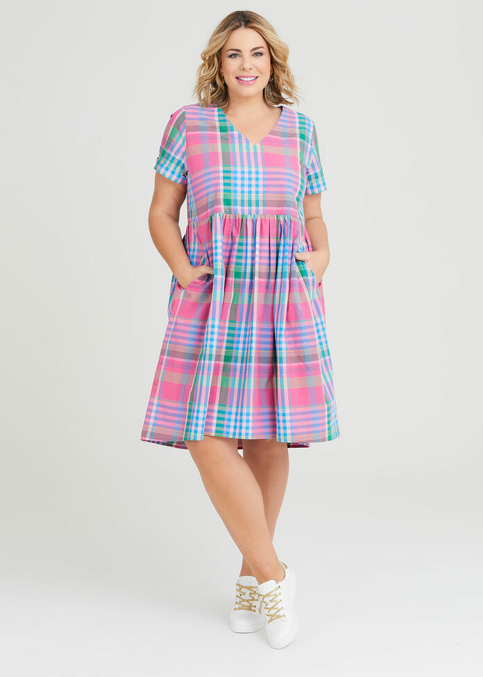 Madras Check skirt dress
