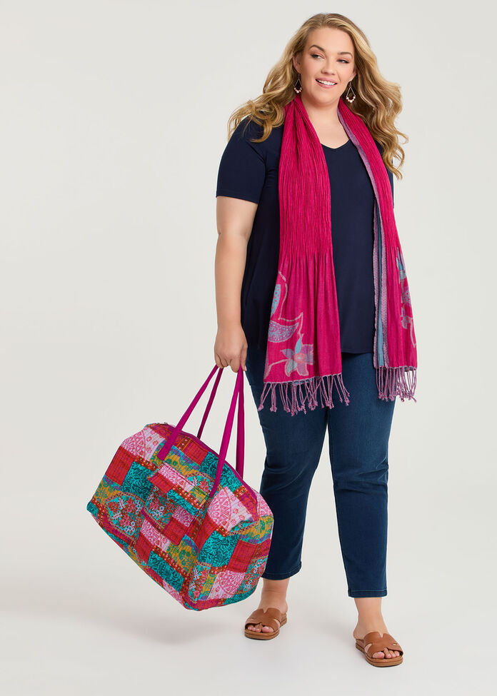Quilted Overnight Bag, MULTI, hi-res