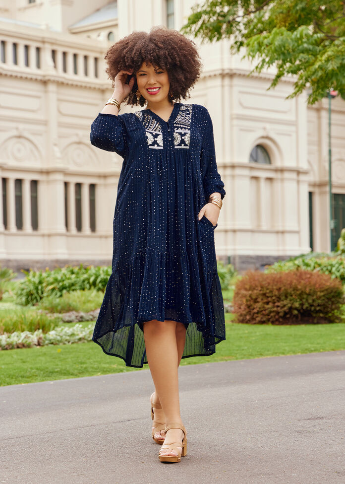 Celeste Sequin Natural Dress, , hi-res