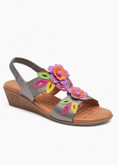 Elevated Floral Flex Sandal