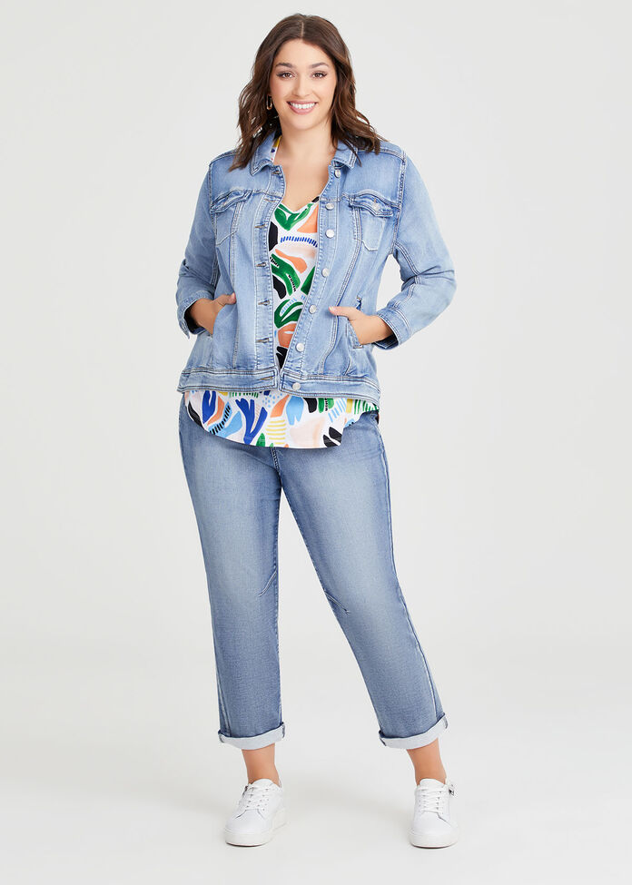 The Best Fit Denim Jacket, , hi-res
