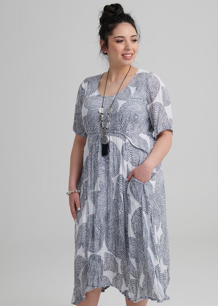 Abstract Circles Dress, , hi-res