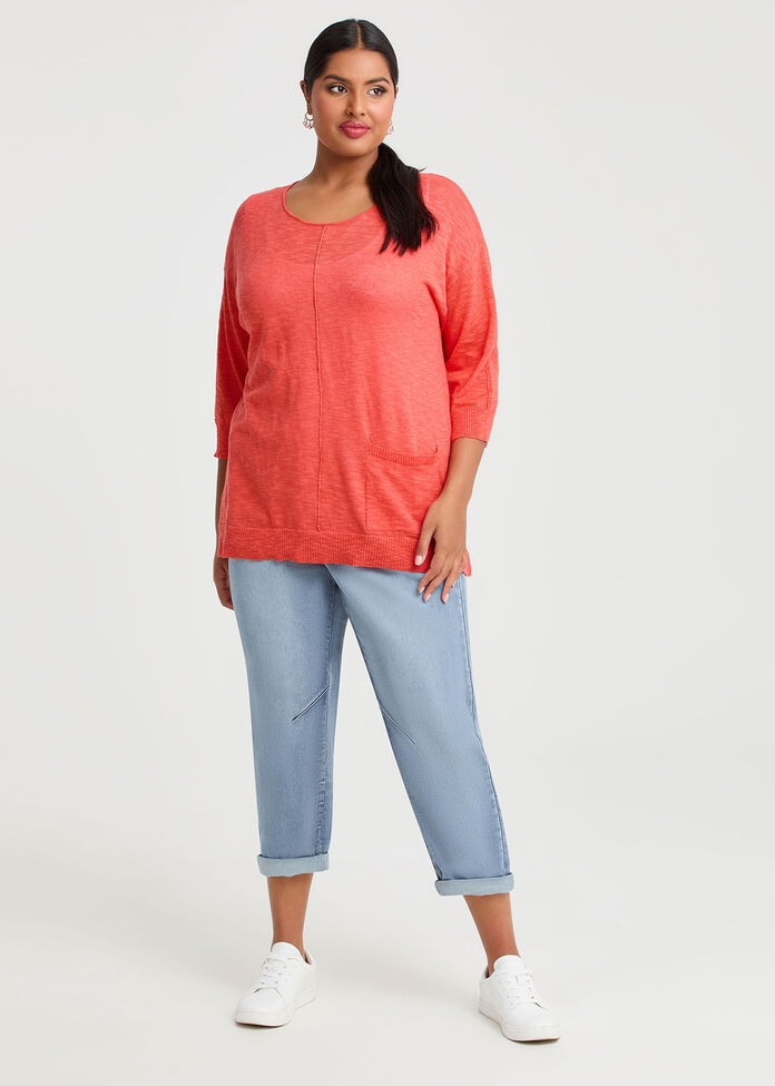 Cotton Light Weight Jumper, , hi-res