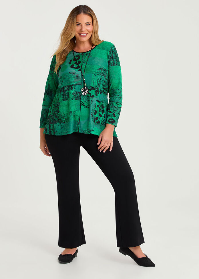 Circle Burnout Pocket Top, , hi-res