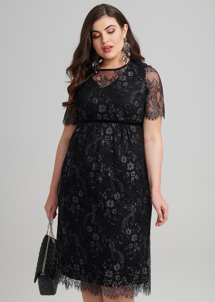Shop Plus Size Jacki Cocktail Dress in Black | Taking Shape AU