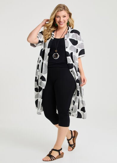 Plus Size Good Earth Australian Cotton Crop Legging