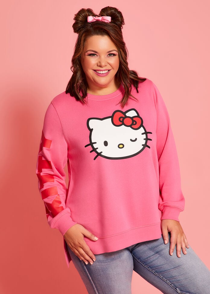 Hello Kitty Pink Sweatshirt, , hi-res