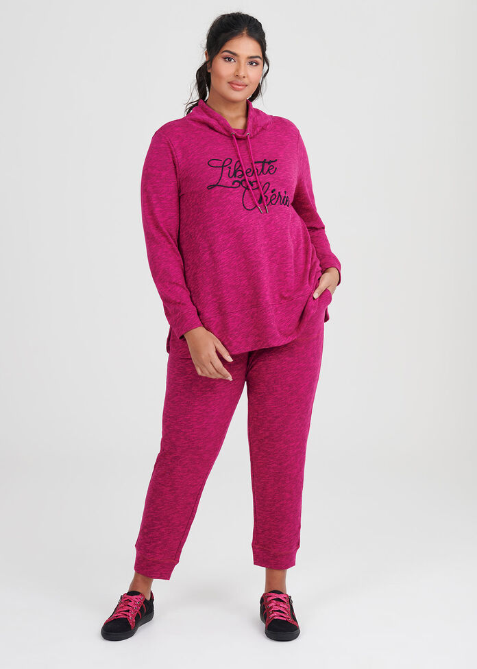 Shop Plus Size Fuchsia Melange Top in Pink | Taking Shape AU