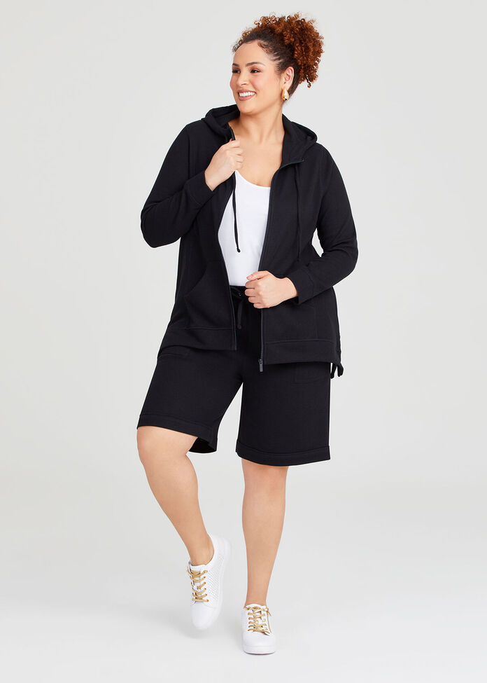 Waffle Hooded Jacket, , hi-res