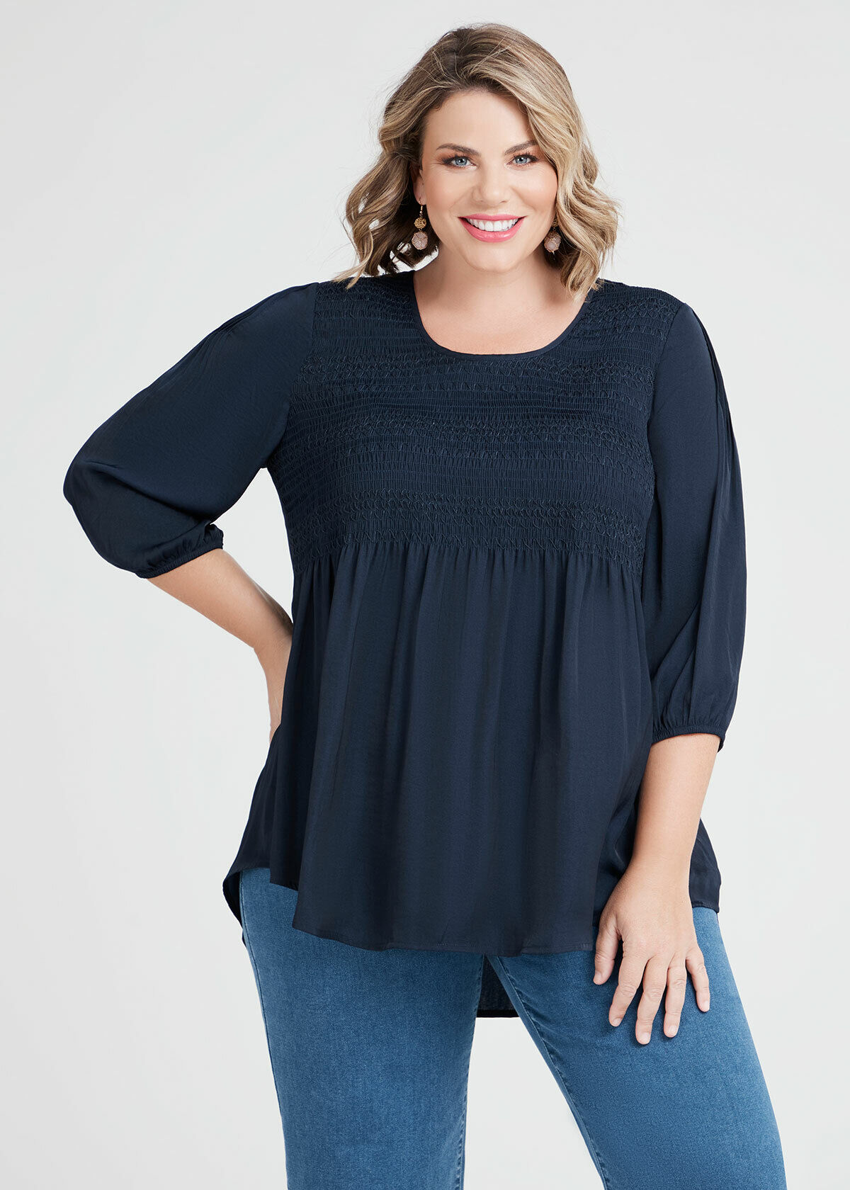 Mantra Luxe Shirred Tunic