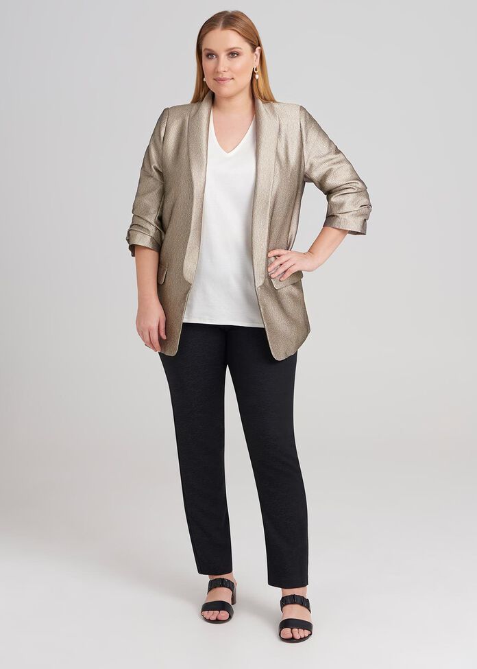 3/4 Sleeve Relaxed Jacket, , hi-res