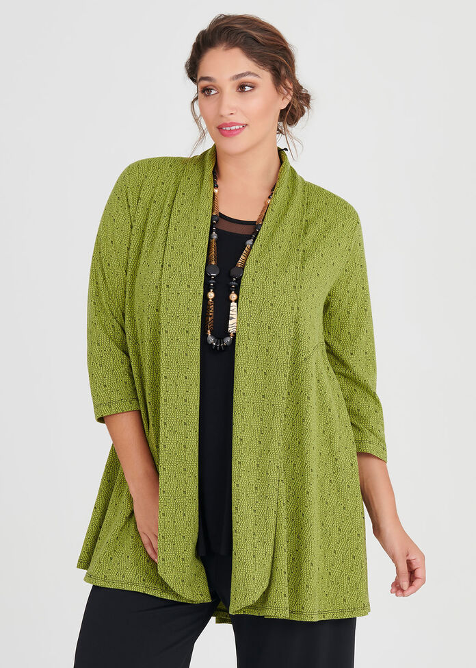 Fresh Wave Jacquard Cardi, , hi-res