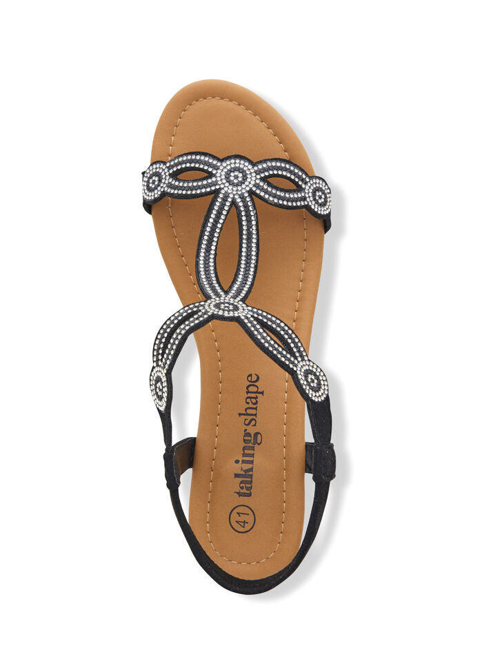 Bling Strappy Wedge Sandal, , hi-res