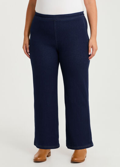 Plus Size Petite Travel Wide Leg Jean